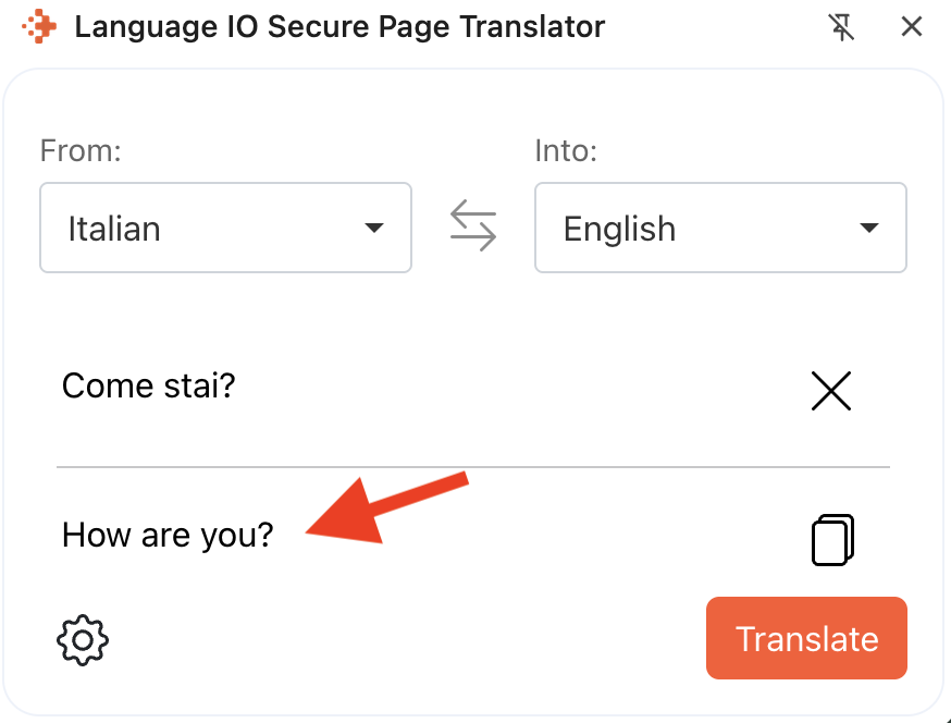 text translated with sidebar